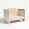 Wooden baby crib with removable mattress 120 x 60 x 90cm in natural finish